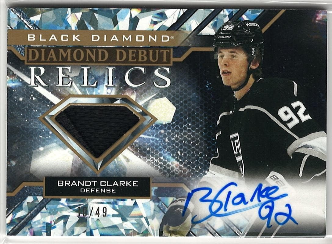 2022-23 Black Diamond Brandt Clarke Diamond Debut Auto Patch /49
