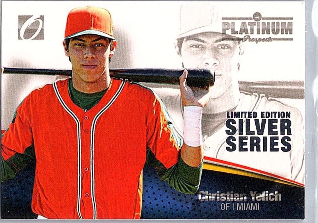 2012 Onyx Platinum Prospects #PP50 Christian Yelich Limited Edition Silver #/100