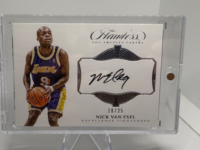 2016-17 Panini Flawless #EX-NVE Nick Van Exel Excellence Signatures /25