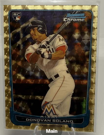 2012 Bowman Chrome #148 Donovan Solano Superfractor 1/1 TRUE ONE OF ONE