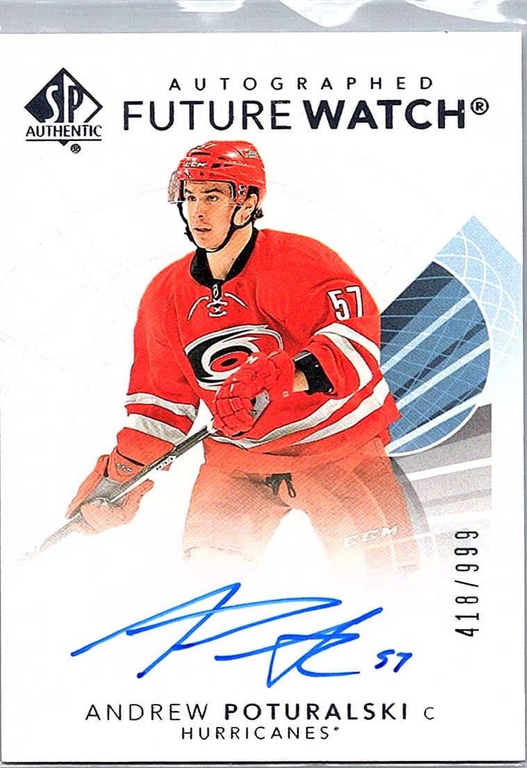 2017-18 SP Authentic #186 Andrew Poturalski #/999