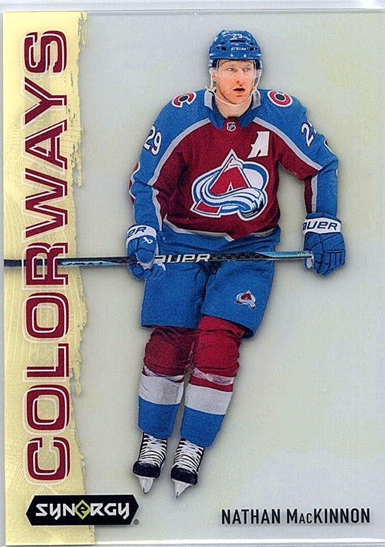 2024-25 Upper Deck Synergy Nathan MacKinnon Colorways Neon Yellow