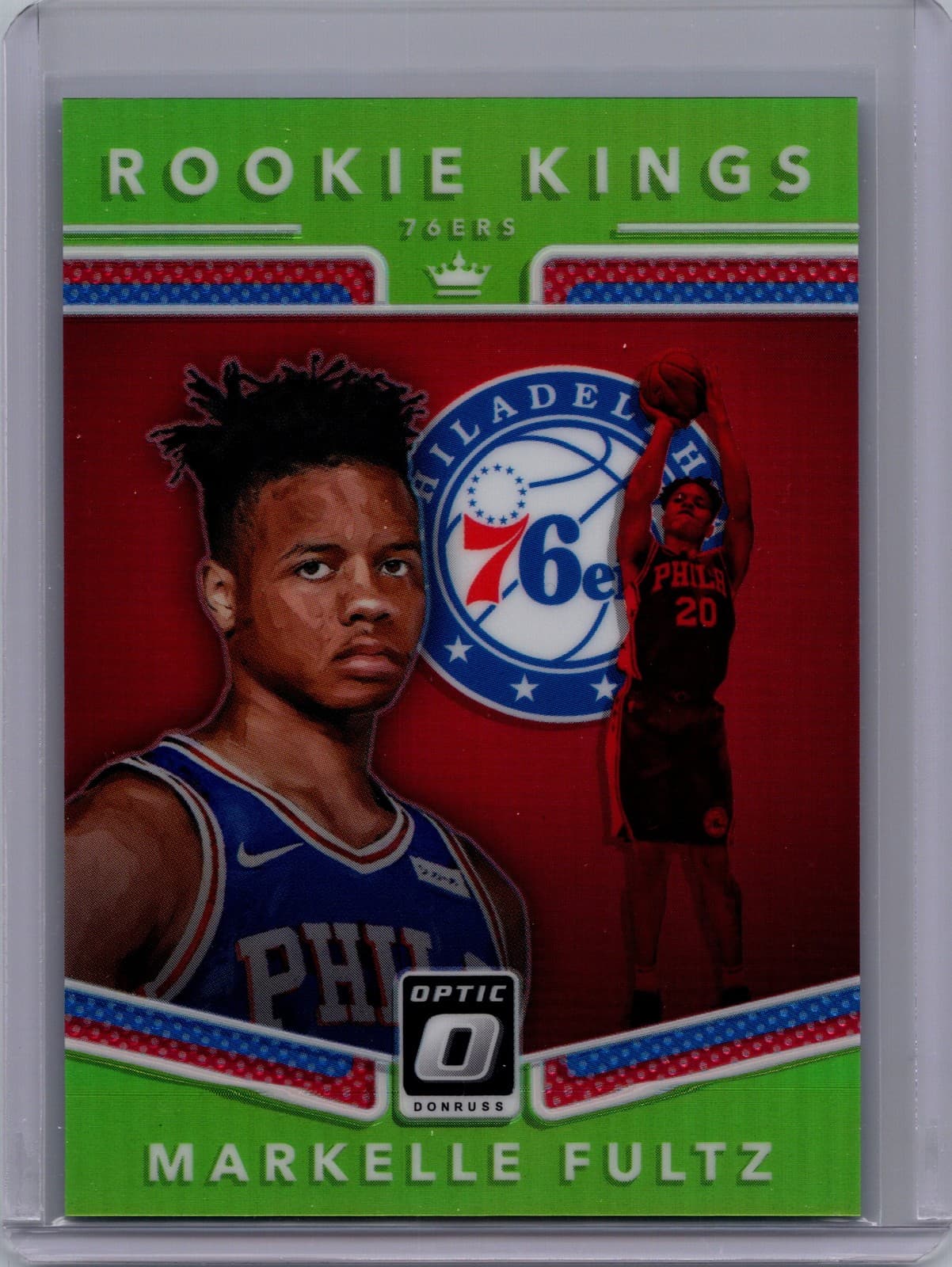 2017-18 Donruss Optic #1 Markelle Fultz Rookie Kings Lime Green #/149