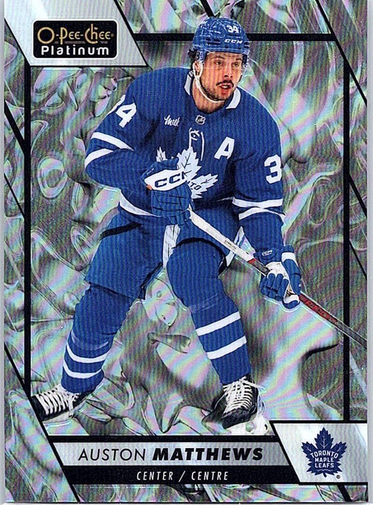 2023-24 O-Pee-Chee Platinum #1 Auston Matthews Liquid Metal #/399