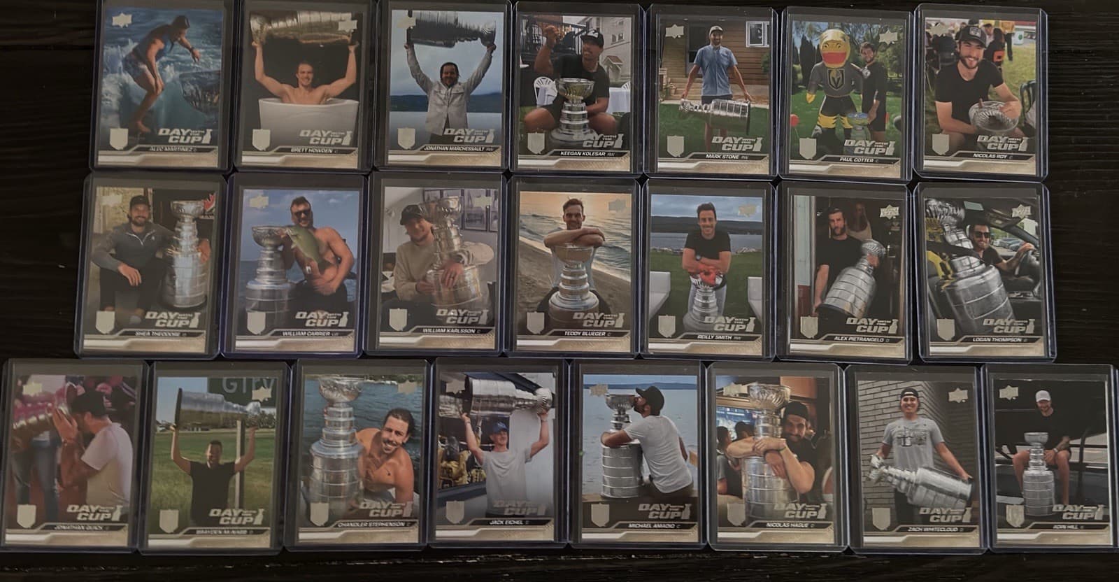 2023-24 Upper Deck Day With The Cup Golden Knights Complete Set Stanley Cup