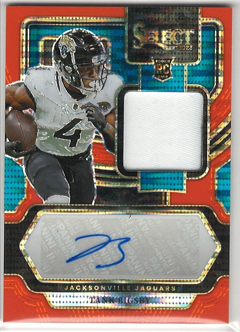 2023 Select Tank Bigsby RC RPA Memorabilia Neon Orange Pulsar Prizm Auto /33