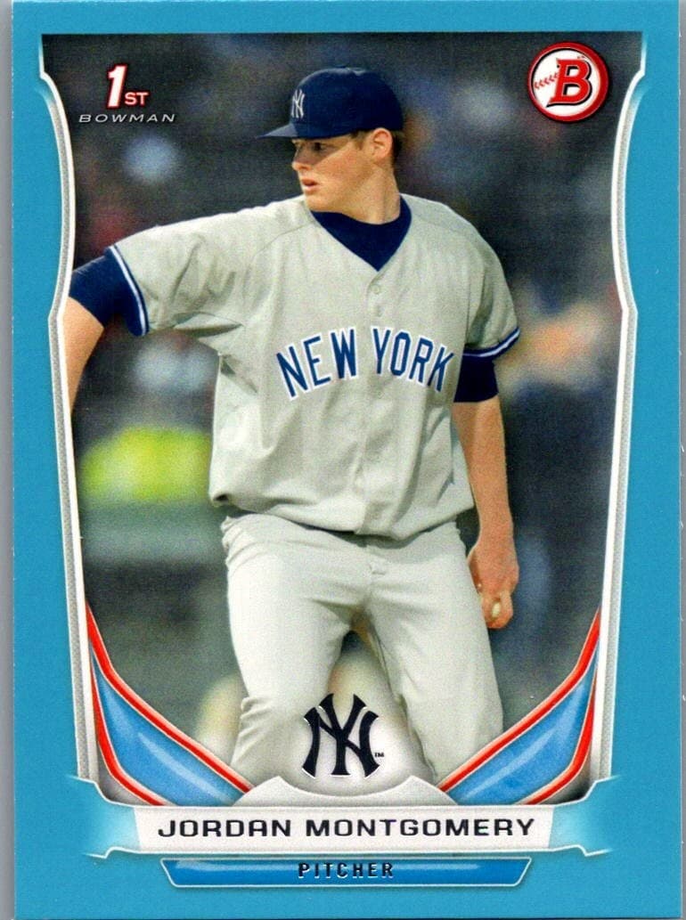 2014 Bowman Draft #DP114 Jordan Montgomery Blue #/399