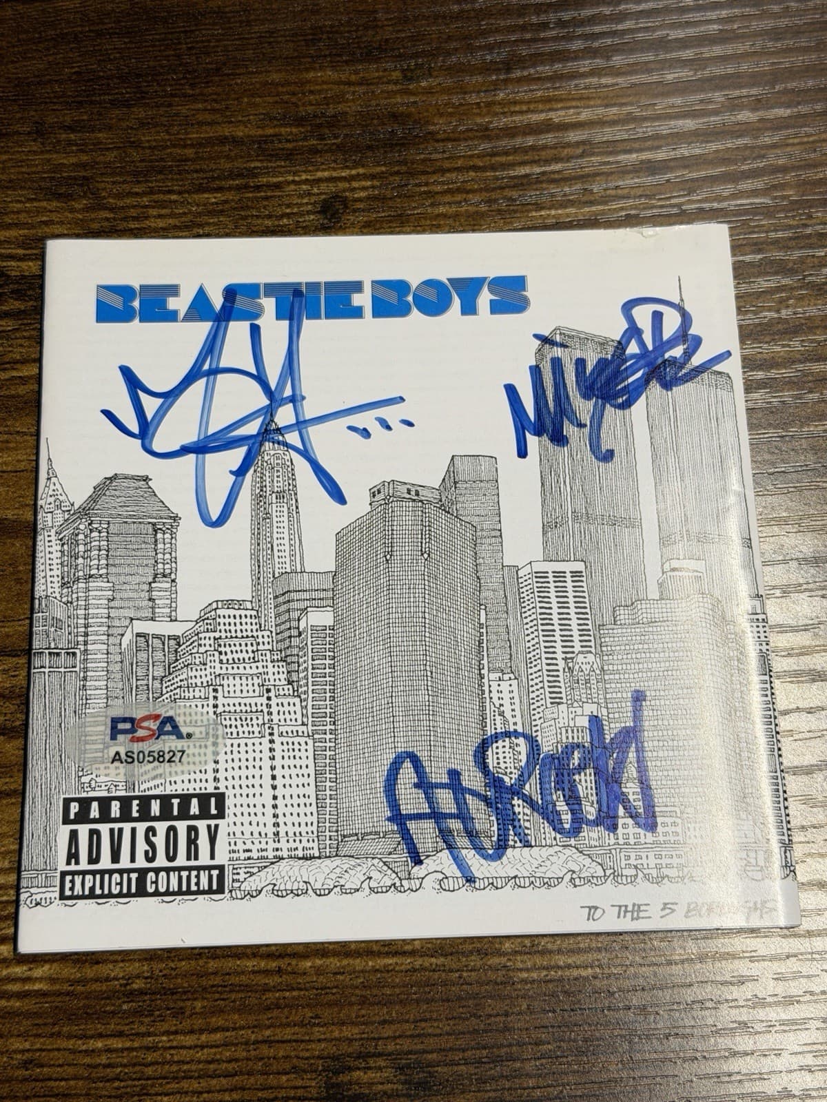 The Beastie Boys ALL 3 Signed CD Booklet PSA Authenticated AD-ROCK MCA MIKE D