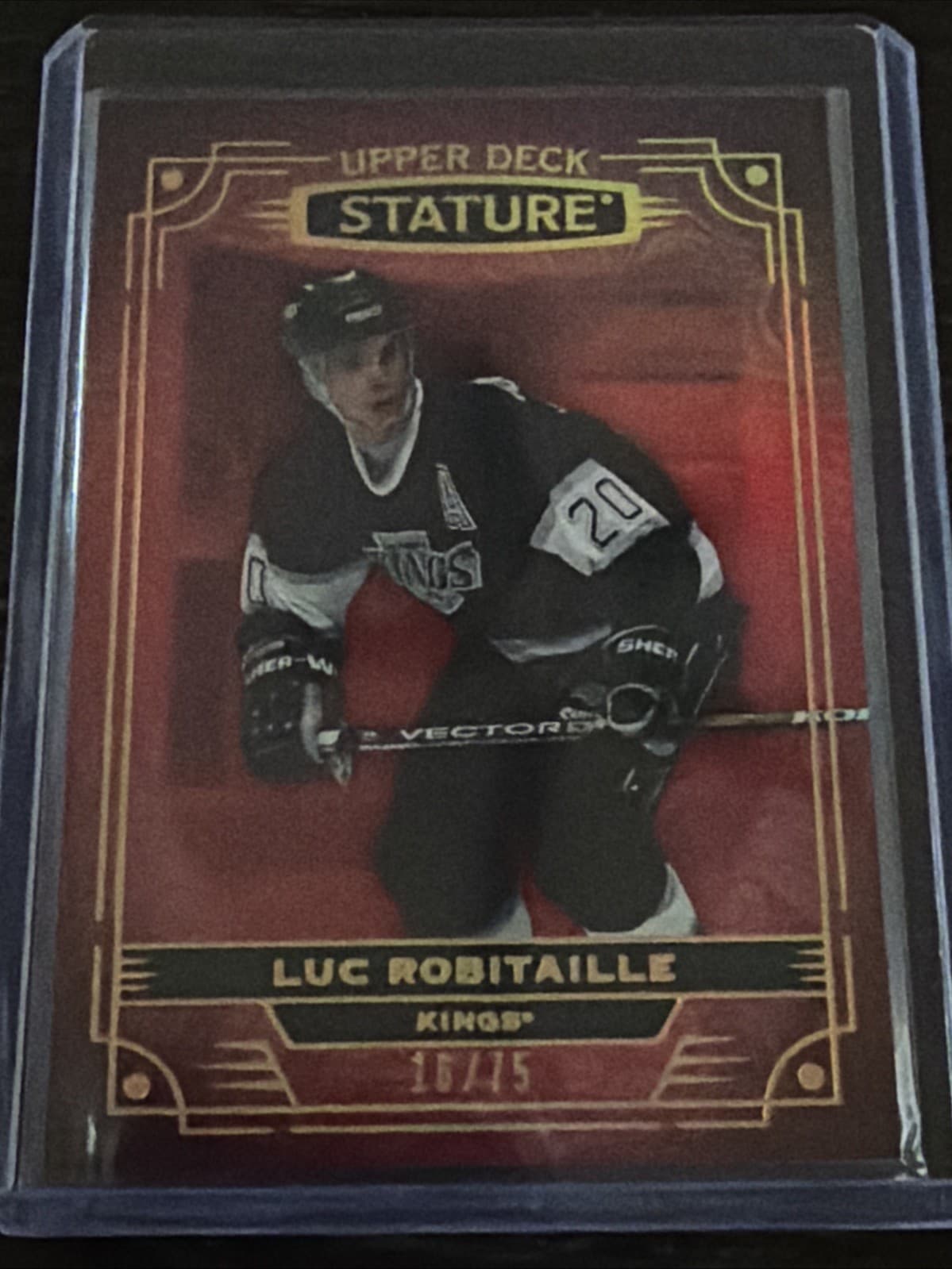 2022-23 UD Stature Red Luc Robitaille /75 Los Angeles Kings