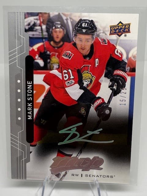 2018-19 Upper Deck MVP #23 Mark Stone Super Script #/25
