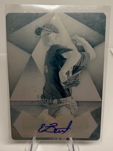 2014 Topps Supreme Eddie Butler Styling Autographs Printing Plates Cyan /1