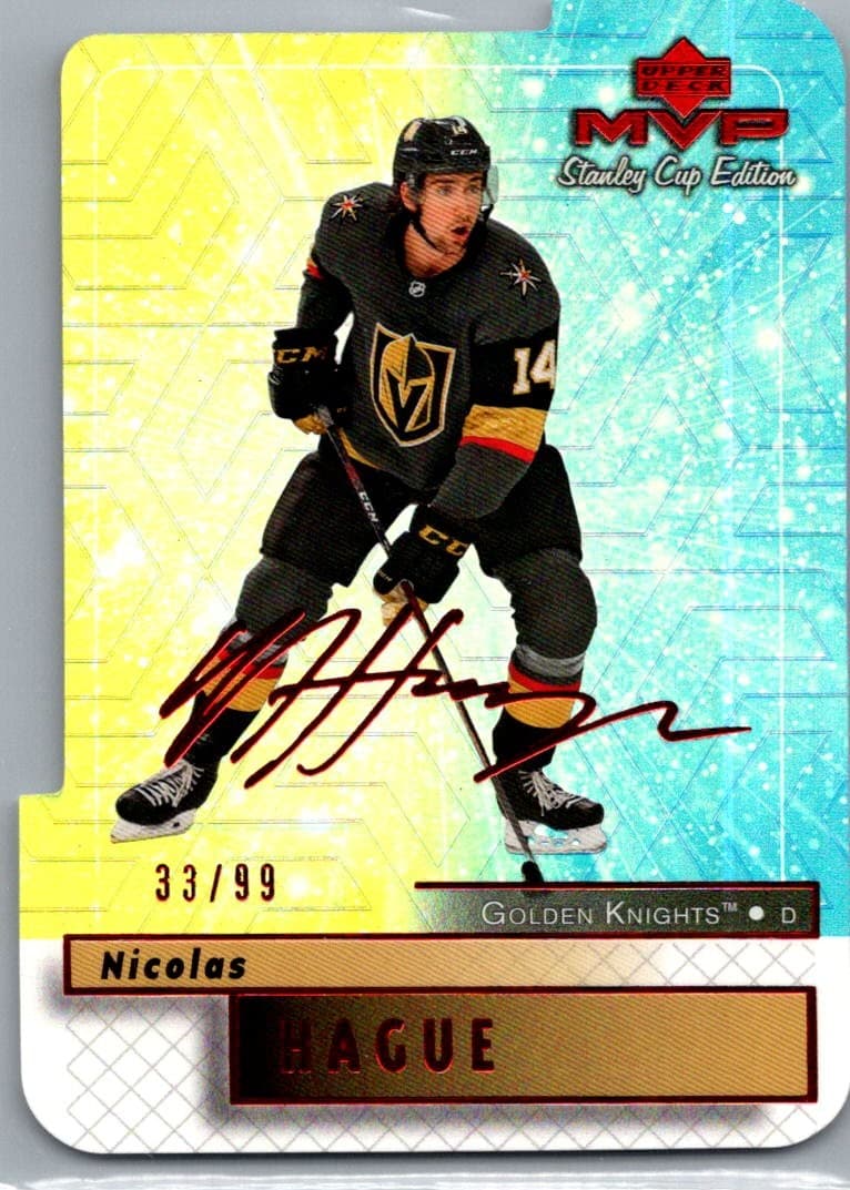 2019-20 Upper Deck Nicolas Hague Stanley Cup Edition Colors & Contours /99