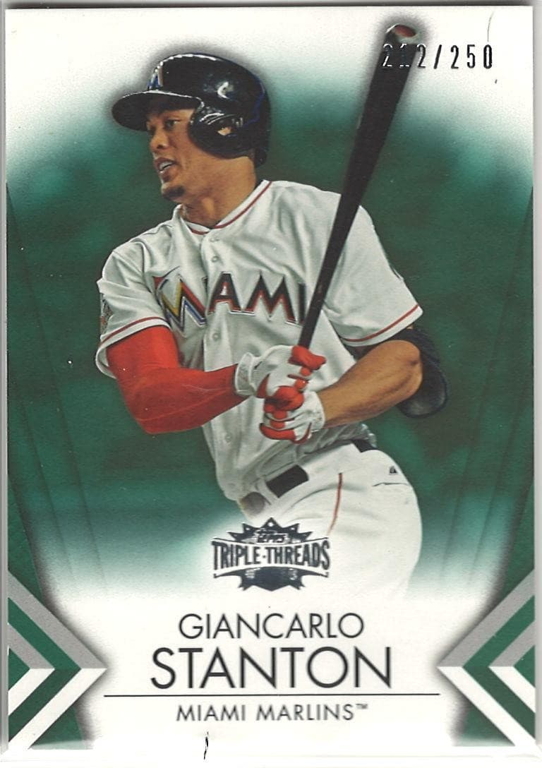 2012 Topps Triple Threads #23 Giancarlo Stanton Emerald #/250