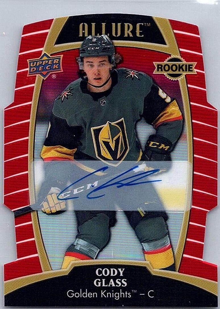 2019-20 Upper Deck Allure #94 Cody Glass Red Rainbow Autographs #/349