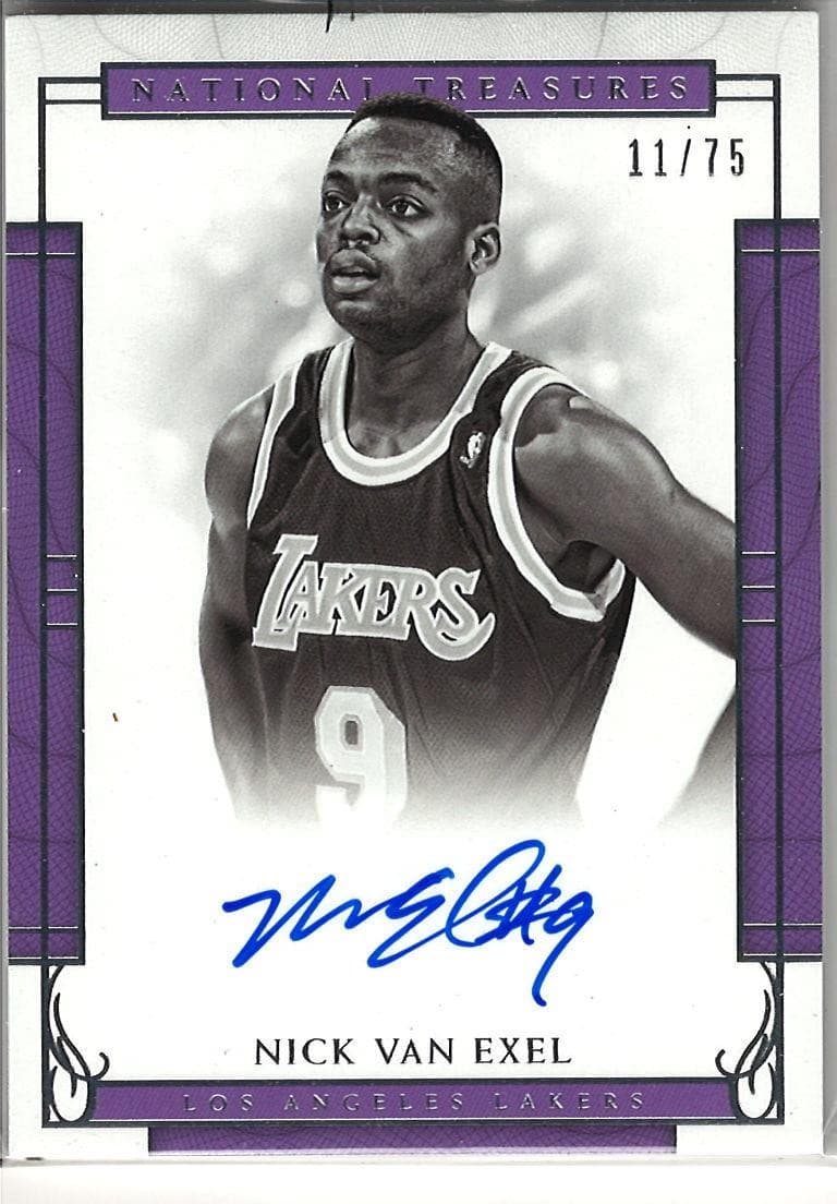 2016-17 Panini National Treasures #25 Nick Van Exel Signatures /75