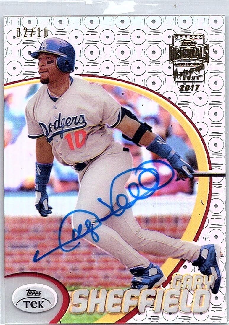 Gary Sheffield 2017 Topps High TEK BUYBACK SSP /10 AUTO Dodgers