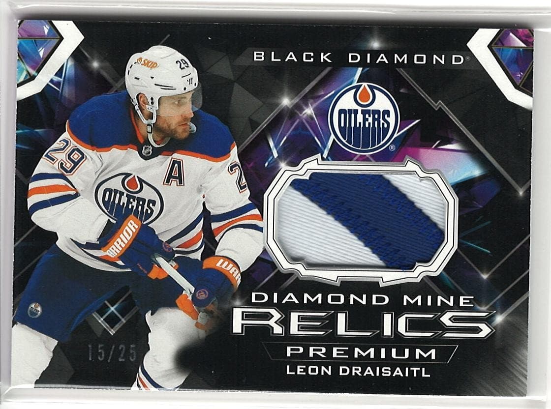2023-24 Black Diamond Leon Draisaitl Diamond Mine Relics /25 2 Color Patch