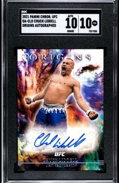 2021 Panini Chronicles UFC #OA-CLD Chuck Liddell Origins Autographs SGC 10