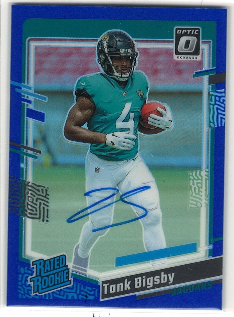 2023 Donruss Optic Tank Bigsby RC Rated Rookies Blue Prizm Auto /99