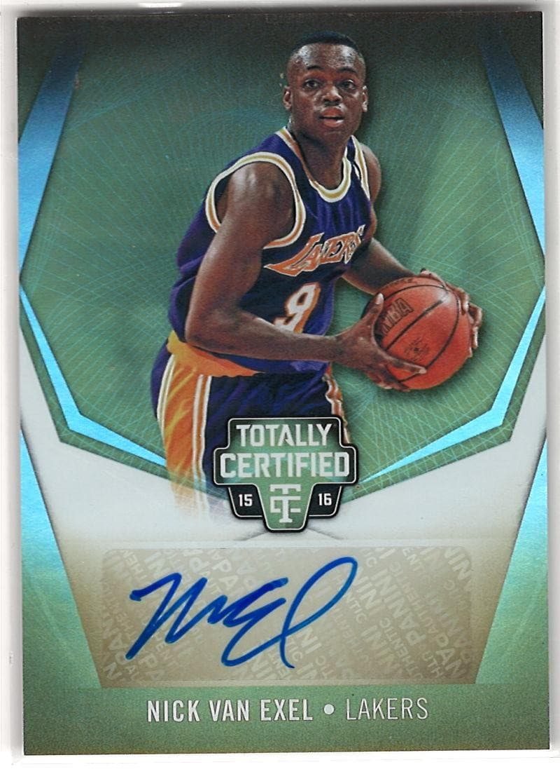2015-16 Panini Totally Certified #TC-NVE Nick Van Exel Mirror Gold Auto /10