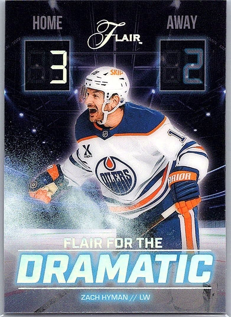 2025-26 Flair #FTD-6 Zach Hyman Flair for the Dramatic Spectrum #/99