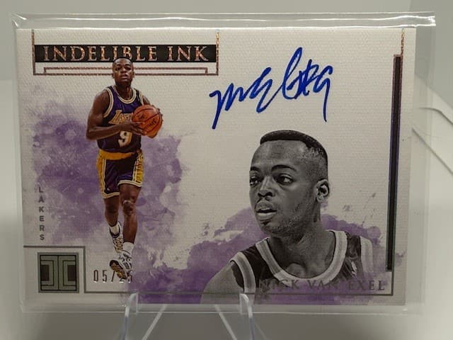 2018-19 Panini Impeccable Nick Van Exel Indelible Ink Holo Silver /25