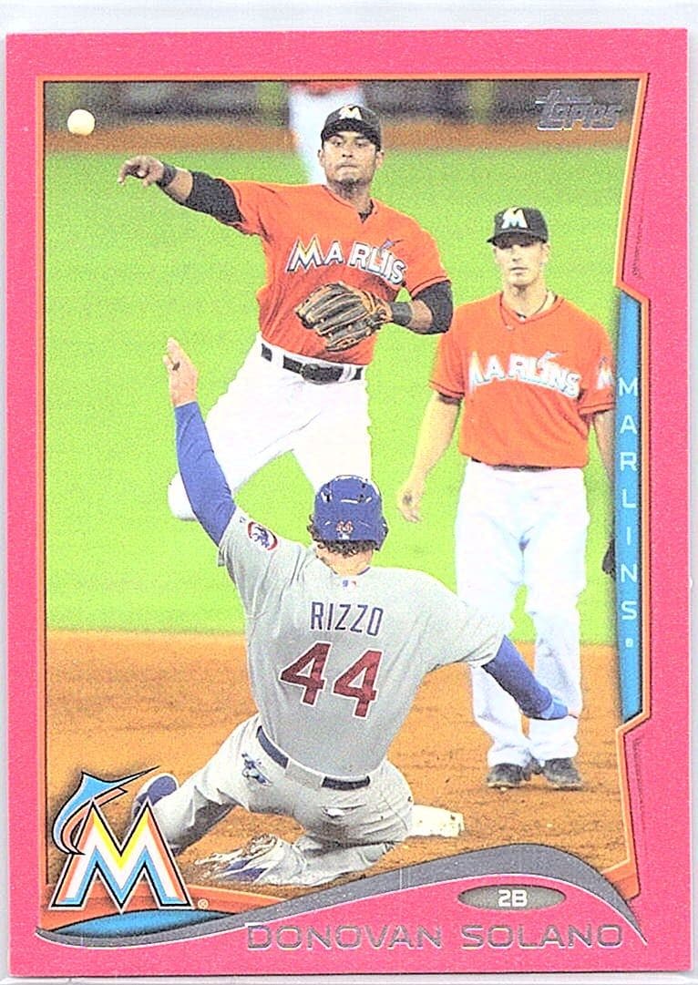 2014 Topps #567 Donovan Solano Pink #/50