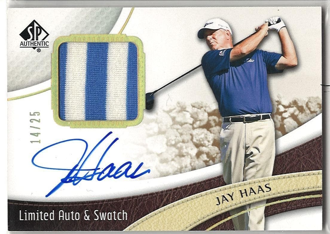 2014 SP Authentic #46 Jay Haas Limited Autographs Swatches /25