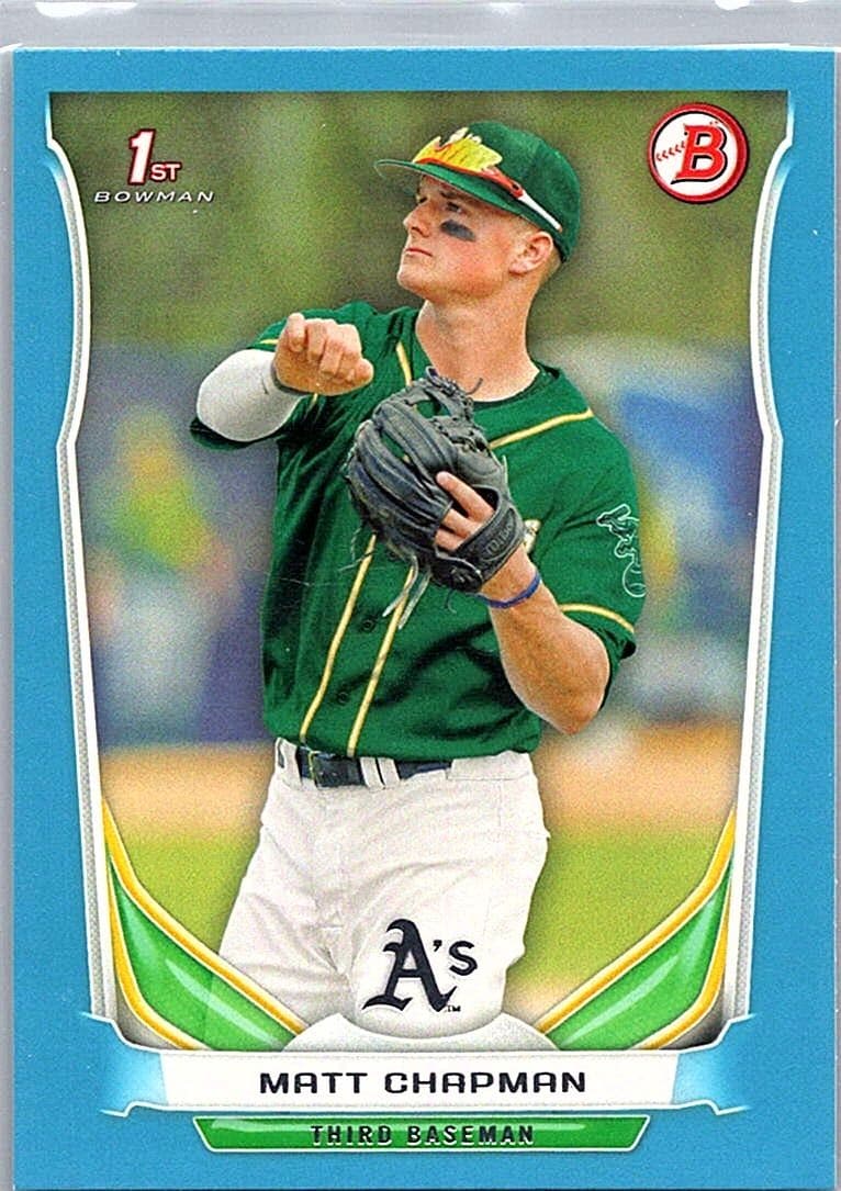 2014 Bowman Draft #DP21 Matt Chapman Blue #/399