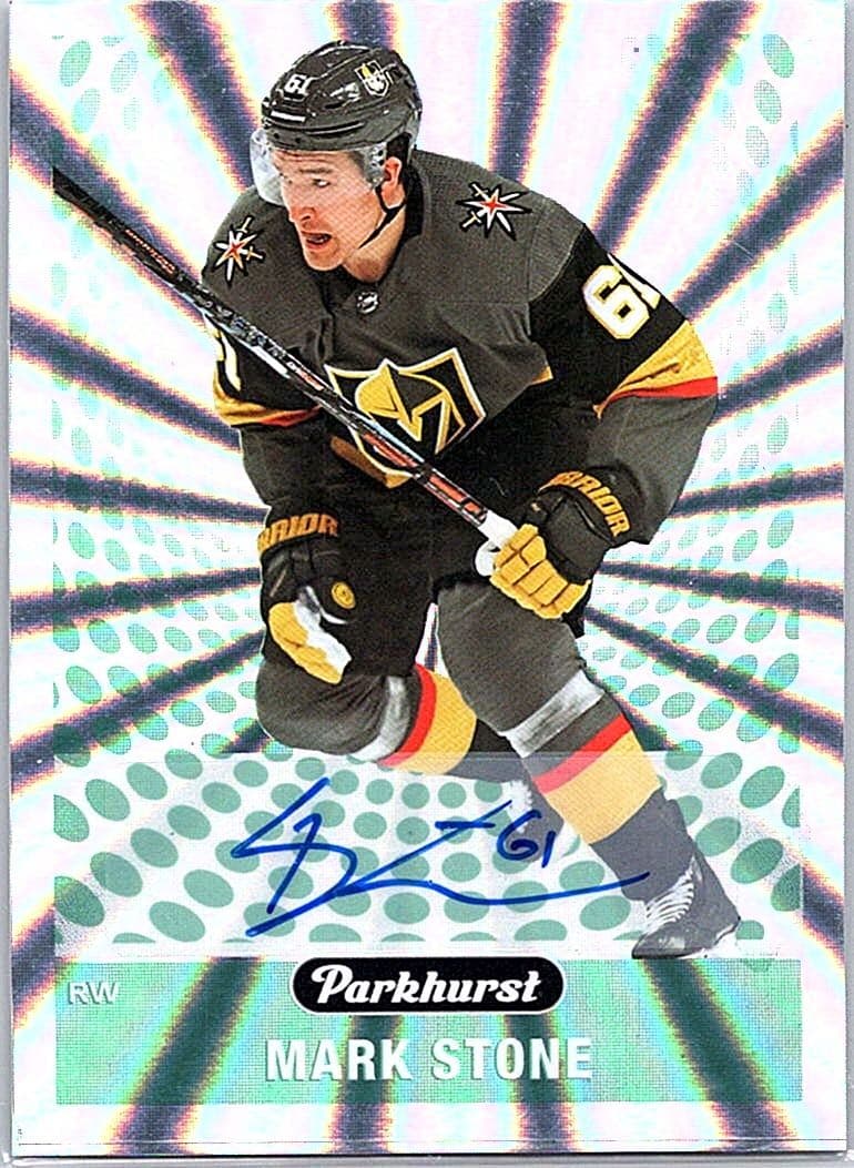 2019-20 Parkhurst #PK-12 Mark Stone Parkies Autographs Gold