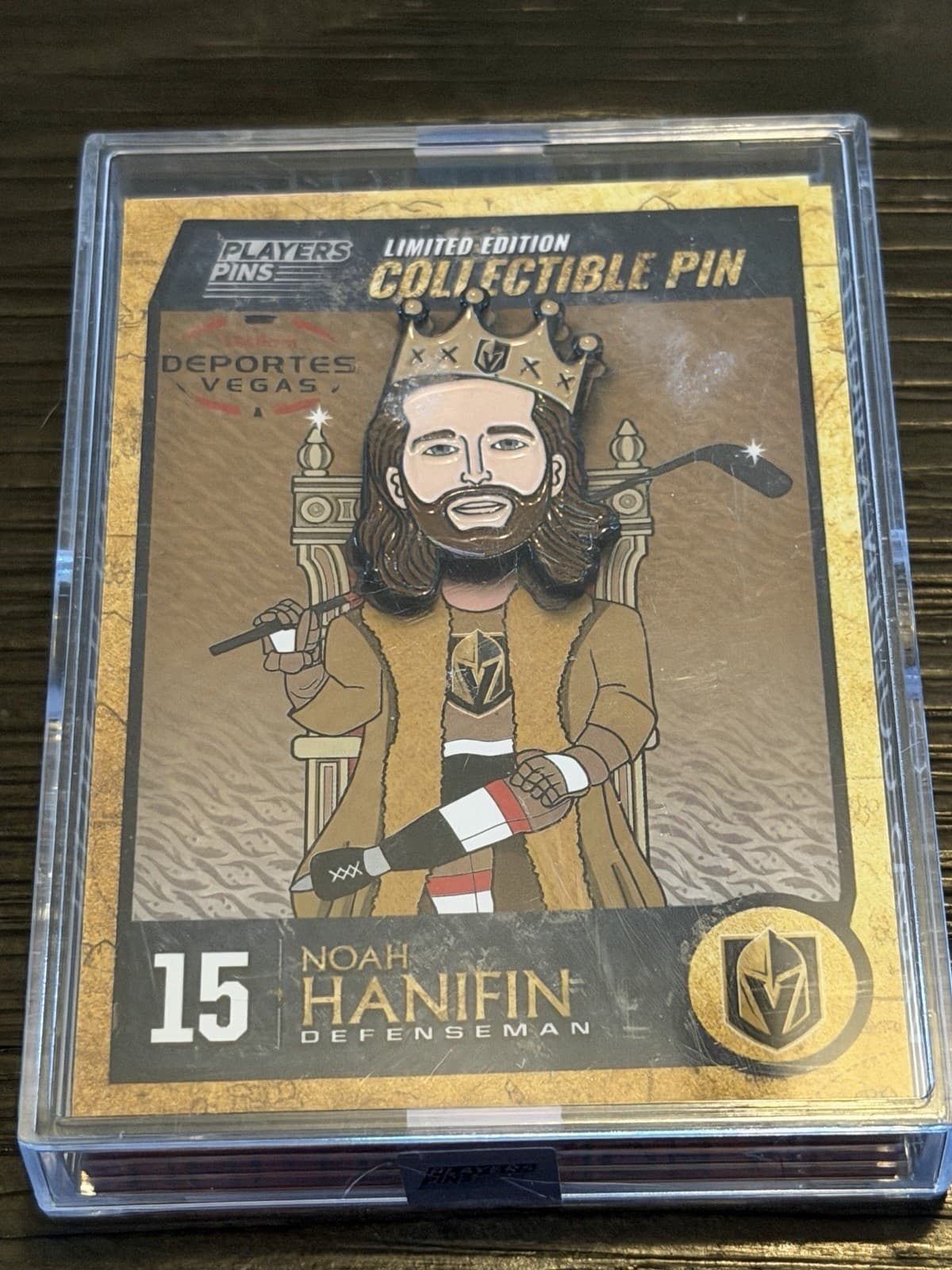 NOAH HANIFIN Limited Edition 2024 Preseason Pin Vegas Golden Knights SGA NEW