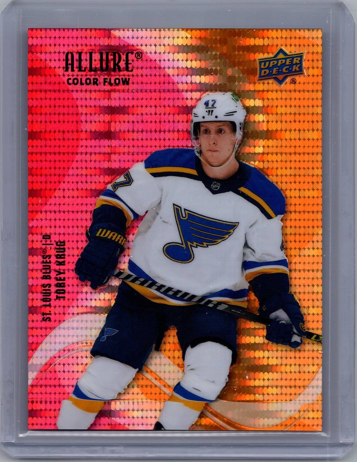 2022-23 Upper Deck Allure #SF-2 Torey Krug Color Flow Red-Orange Spectrum #/100