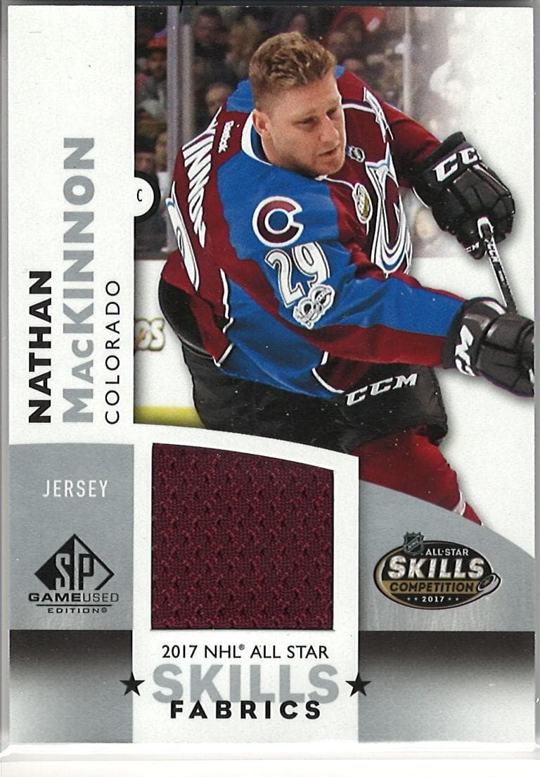 2017-18 SP Game Used #AS-NM Nathan MacKinnon 2017 NHL All-Star Skills Fabrics
