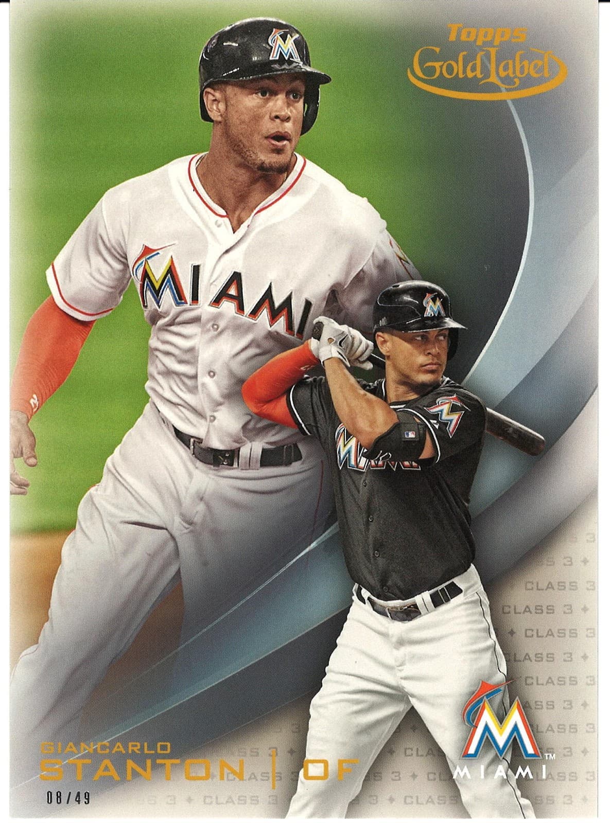 2016 Topps Gold Label 5x7 #20 Giancarlo Stanton #/49