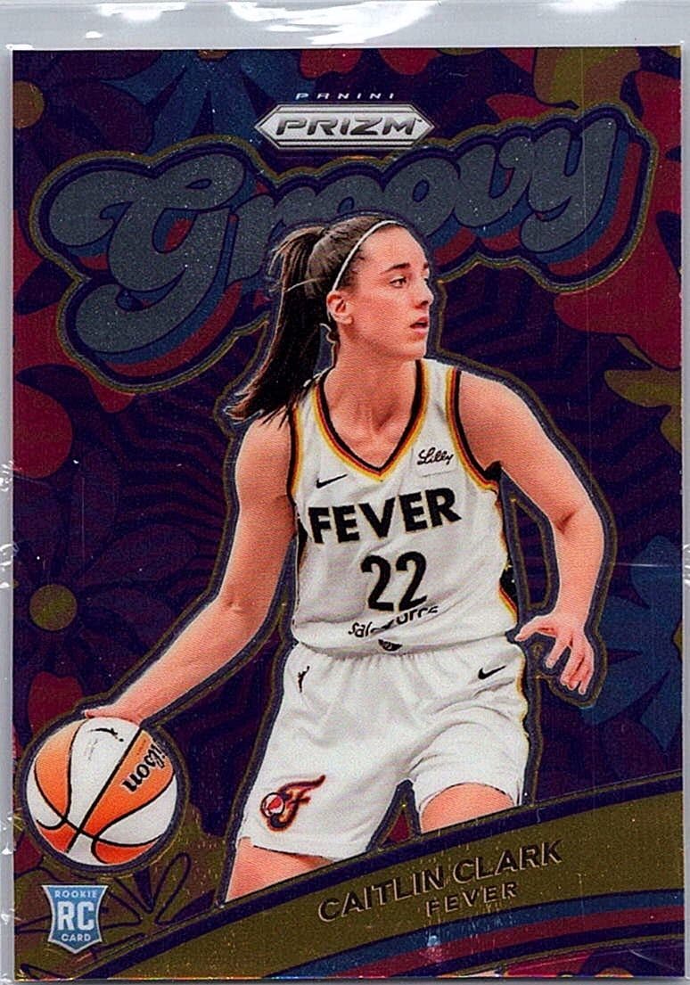 2024 Panini Prizm WNBA #13 Caitlin Clark Groovy