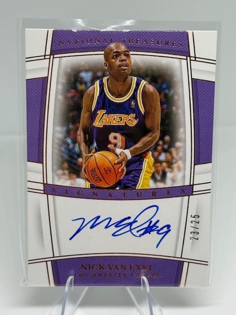 2019-20 Panini National Treasures S-NVE Nick Van Exel Signatures Bronze /25 AUTO