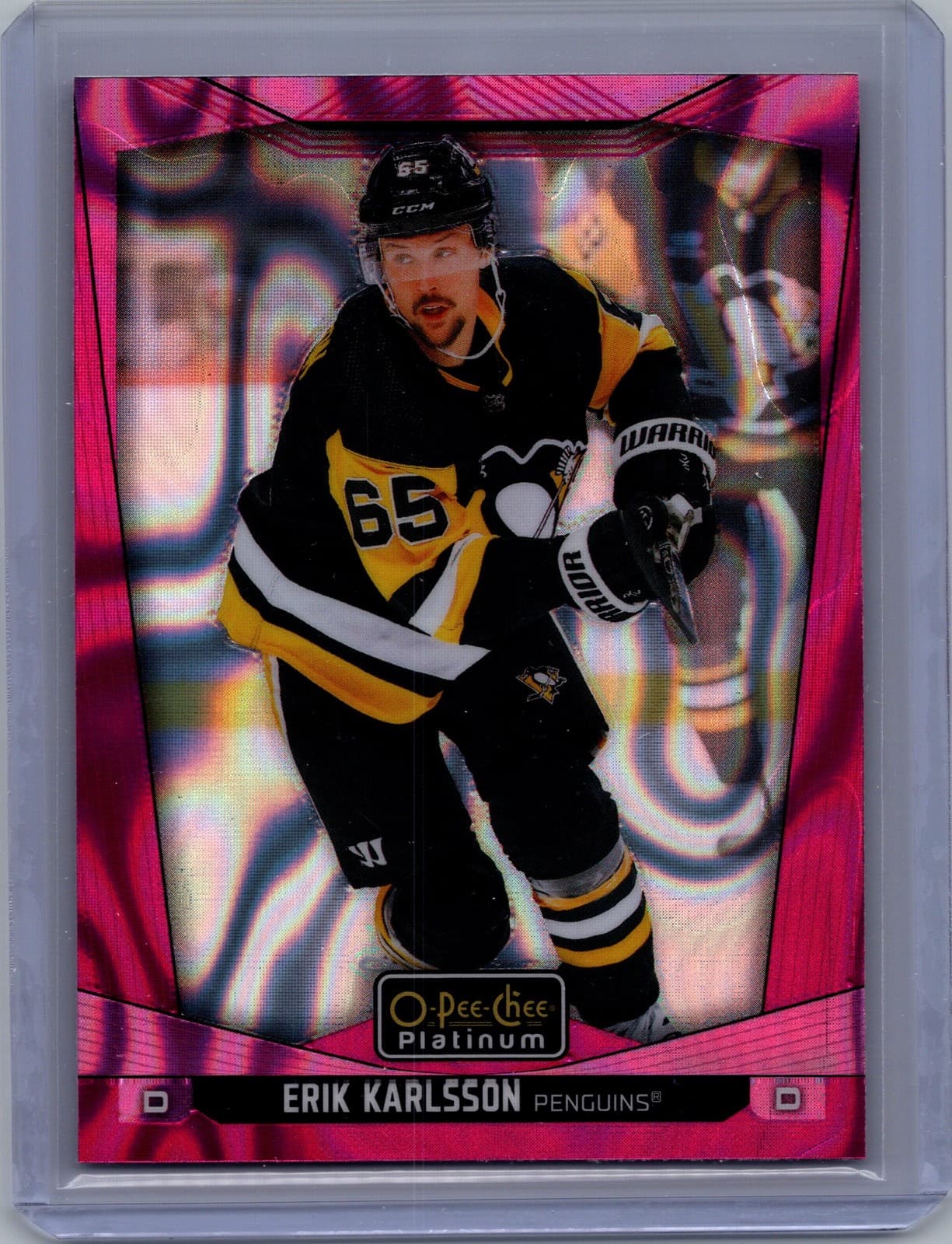 2024-25 O-Pee-Chee Platinum #44 Erik Karlsson Pink Magma