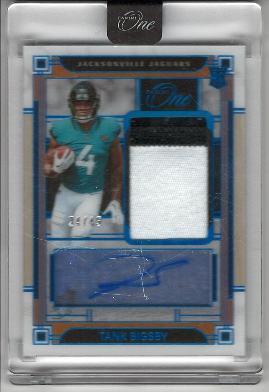 2023 Panini One ENCASED #138 Tank Bigsby RC RPA Blue Auto /49