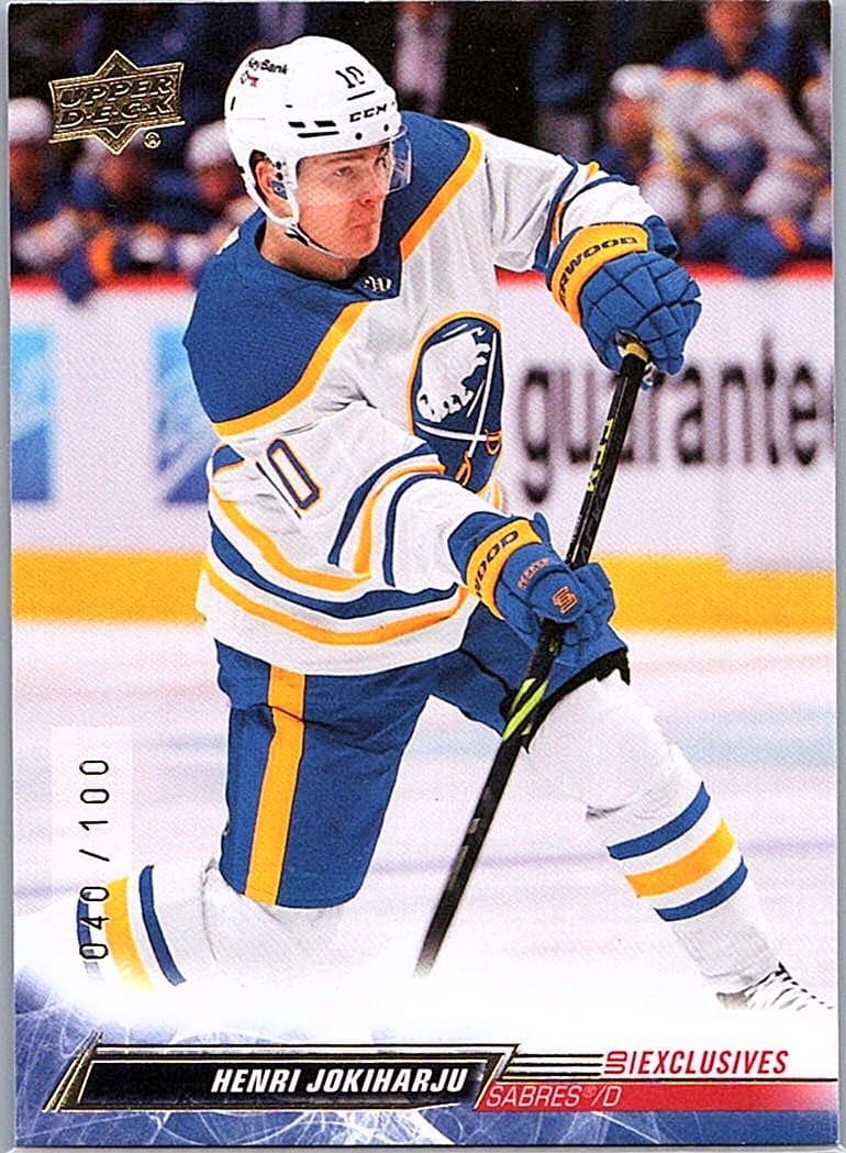 2022-23 Upper Deck #19 Henri Jokiharju UD Exclusives #/100