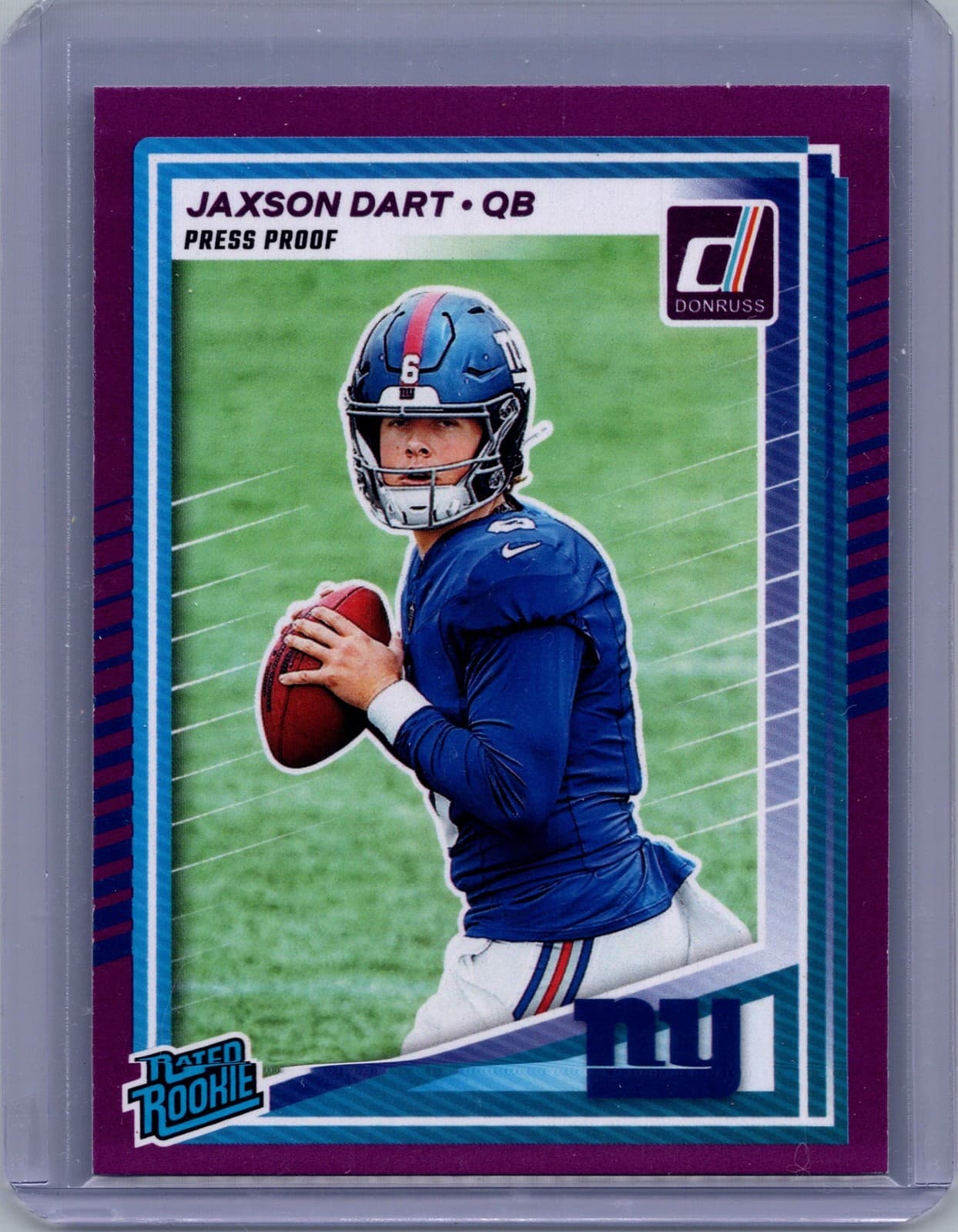 2025 Donruss #400 Jaxson Dart Press Proofs Purple