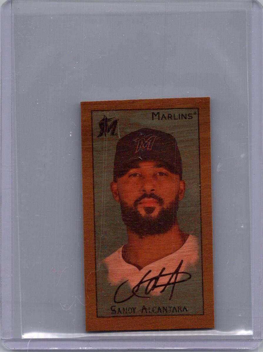 2025 Topps T205 #NNO Sandy Alcantara Wood Stock