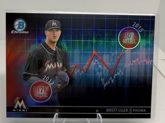 2016 Bowman Draft #DD-BL Brett Lilek Draft Dividends Red #/5