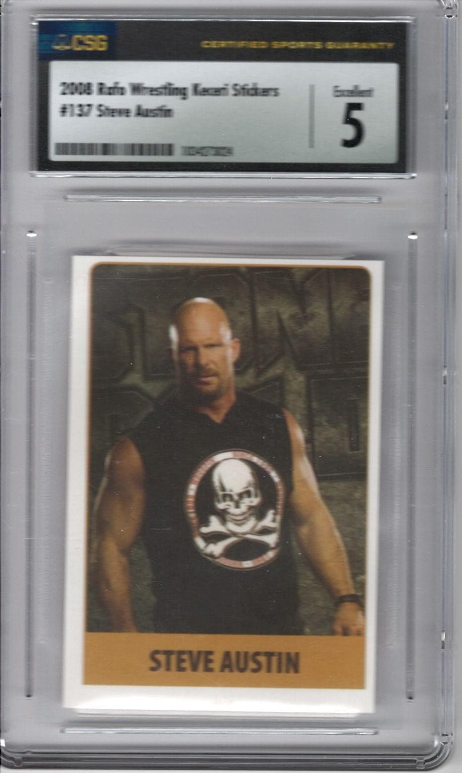2008 RAFO WRESTLING KECERI STICKERS #137 Stone Cold Steve Austin CSG 5
