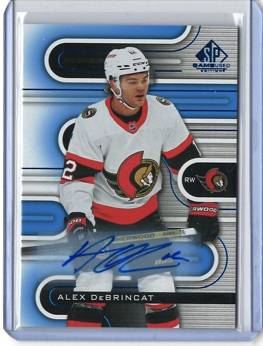 2022-23 SP Game Used #102 Alex DeBrincat Blue Auto