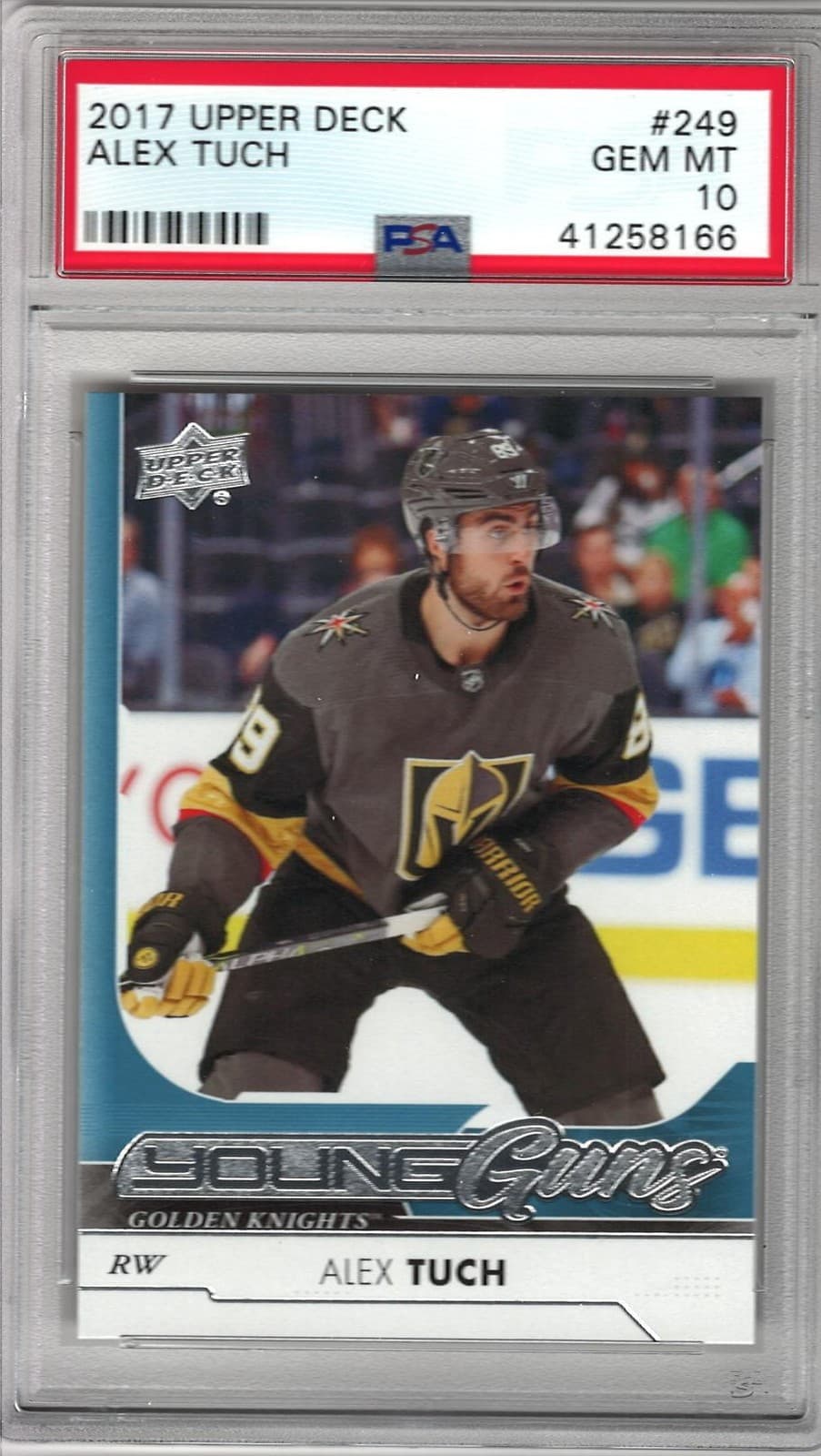 2017-18 Upper Deck #249 Alex Tuch Young Guns RC PSA 10