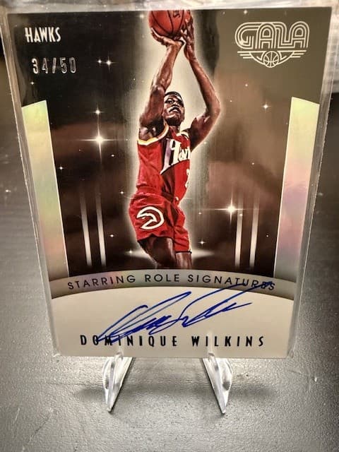 2015-16 Panini Gala #SR-DWK Dominique Wilkins Starring Role Signatures #/50