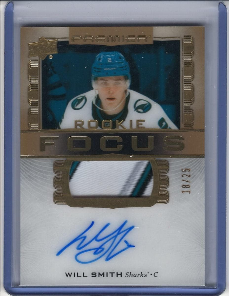 2024-25 Premier Will Smith Premier Focus 4 Color Patch Auto Rookies Gold /25 RPA