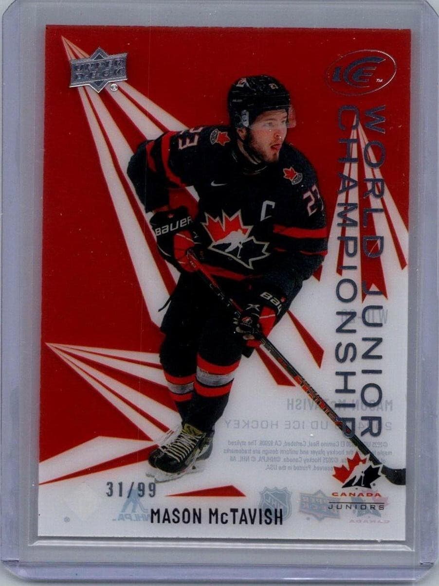 2024-25 Upper Deck Ice #WJC-20 Mason McTavish World Junior Championship #/99