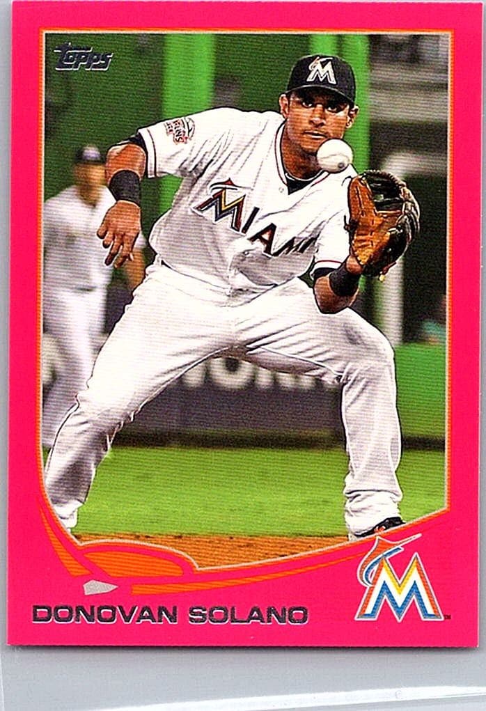 2013 Topps Mini #543 Donovan Solano Pink #/25