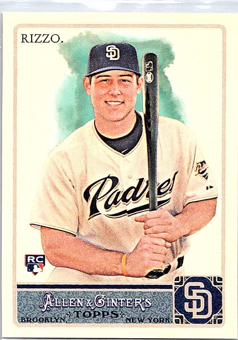 2011 Topps Allen & Ginter #AGS5 Anthony Rizzo Glossy RC Factory Exclusive /999